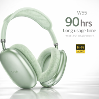 Audífonos Bluetooth Hoco W55 Verde Hoco W55 Over Ear Audífonos Hoco W55 90 Horas Auriculares Bluetooth Hoco Verde Headset Bluetooth Hoco W55