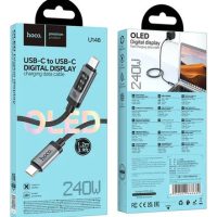 Cable USB-C Hoco U148 240W Display OLED 1.2m Negro