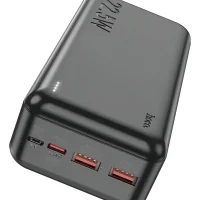Power Bank Hoco J101B 30000mAh Batería Externa Hoco 22.5W Power Bank Hoco Negro Cargador Portátil Hoco J101B Power Bank Fast Charge 30000mAh