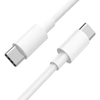 Cable Hoco X51 USB-C a USB-C 100W Cable Hoco X51 Blanco Cable USB Tipo C 100W Cable Power Delivery Hoco Cable USB-C Carga Rápida 100W