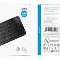 Teclado Bluetooth Plegable Hoco GM71 Teclado Inalámbrico Hoco GM71 Mini Teclado Bluetooth Portátil Teclado Bluetooth para Tablet Teclado Bluetooth Negro Hoco
