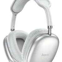 Audífono Bluetooth Hoco W35 Air 45hrs Para iPhone O Android Plata