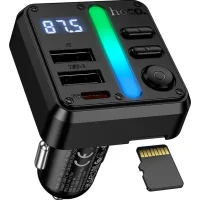 Cargador de Auto Hoco E89 Transmisor Bluetooth Hoco E89 FM Transmitter Hoco E89 Cargador Auto 45W Hoco Cargador USB-C Hoco E89