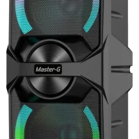 Parlante Karaoke Master-G MGLUXOR Parlante Bluetooth Master-G Torre de sonido Master-G Parlante con micrófono Master-G Parlante portátil Bluetooth Negro