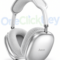 Audífono Bluetooth Hoco W35 Air 45hrs Para iPhone O Android Plata