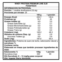Proteína Whey Foodtech Premium Line Cookies Cream 907g Whey Protein Foodtech Delicate Cookies Cream 2 Lbs Proteína de Suero Foodtech Premium Cookies Cream Proteína Foodtech Whey Premium 907g Envase Proteína Whey Foodtech Cookies Cream