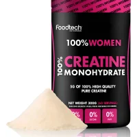 creatina women foodtech 300g monohidratada sin sabor para mujeres