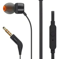 Audífonos In-Ear JBL Tune 110 con Cable Micrófono Negro JBLT110