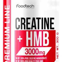 Creatina + HMB Foodtech 300g 3000mg Sin Sabor Premium Line