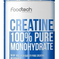 creatina foodtech 300g monohidratada pura sin sabor 60 porciones