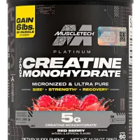 Creatina Platinum Monohidratada MuscleTech Red Berry 400g 60 Porciones