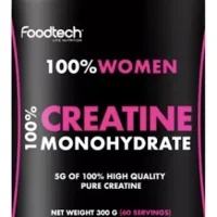creatina women foodtech 300g monohidratada sin sabor para mujeres
