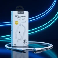 Cable Hoco X51 USB Tipo C a USB Tipo C 100W Carga Rápida 1 Metro Blanco