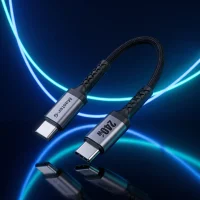 Cable Master-G USB Tipo C a USB Tipo C 240W Carga Súper Rápida 2 Metros Negro